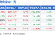 股票行情快报：天虹股份（002419）1月22日主力资金净买入1230.10万元